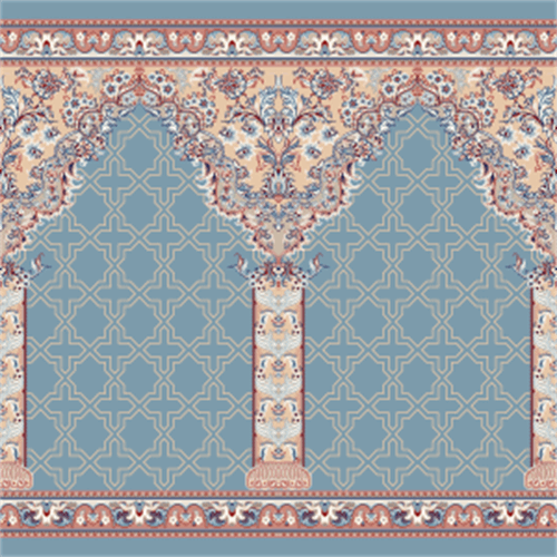 فرش ماشینی سجاده ای 700 شانه ابریشم شمال