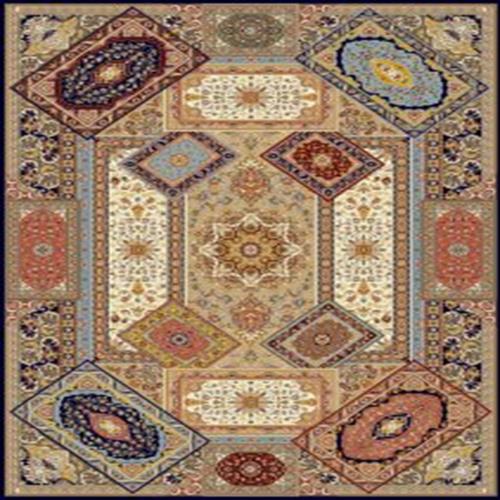 فرش ماشینی چهل قالی   1000 شانه ابریشم شمال